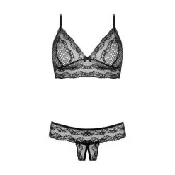 Christine Fleur Kanten BH Set Met Open Kruis - Zwart -EasyToys Shop 069504 001 S 4