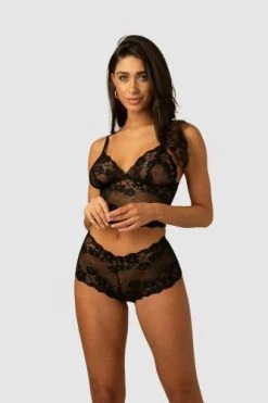 Christine Valerie Bralette Setje - Zwart