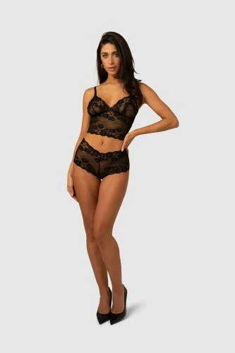 Christine Valerie Bralette Setje - Zwart 4 Christine Valerie Bralette Setje - Zwart - Afbeelding 2