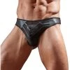 Svenjoyment Underwear Kunstleren String Met Netstof - Zwart 2 Svenjoyment Underwear Kunstleren String Met Netstof - Zwart -EasyToys Shop 21113301701