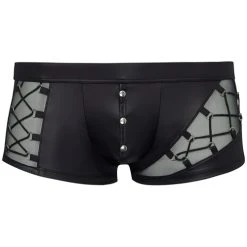 NEK Wetlook Boxer Met Netstof En Rijgdetail -EasyToys Shop 21322901701