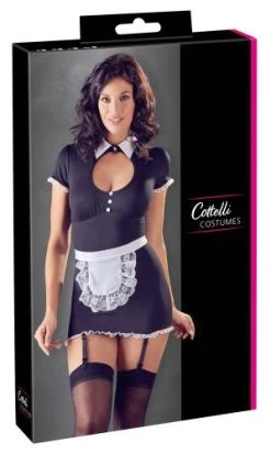 Cottelli Collection Sexy Dienstmeisje Kostuum Met Jarretels -EasyToys Shop 24709001021 4