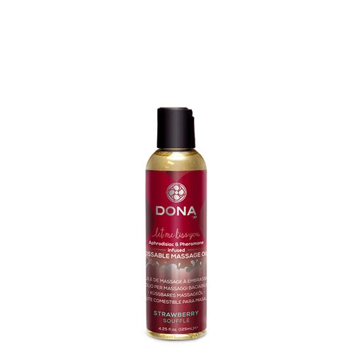 Dona By Jo Dona - Kissable Massage Olie - Strawberry 3 Dona By Jo Dona - Kissable Massage Olie - Strawberry