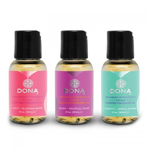 Dona By Jo Dona - Set Van 3 Scented Massage Oliën 3 Dona By Jo Dona - Set Van 3 Scented Massage Oliën