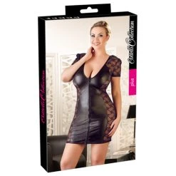 Cottelli Collection Wetlook Jurk Met Kant -EasyToys Shop 27169761051 4