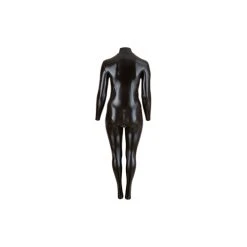 Cottelli Collection Plus Size Wetlook Catsuit Met Lange Rits -EasyToys Shop 27303401051 2