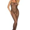 LEG AVENUE Gehaakte Catsuit Met Open Kruisje - Zwart -EasyToys Shop 8300 001