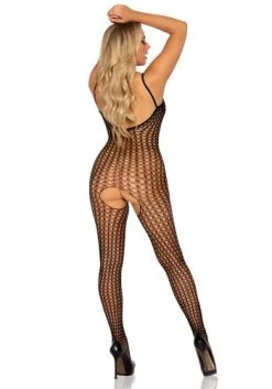 LEG AVENUE Gehaakte Catsuit Met Open Kruisje - Zwart 10 LEG AVENUE Gehaakte Catsuit Met Open Kruisje - Zwart -EasyToys Shop 8300 001 4