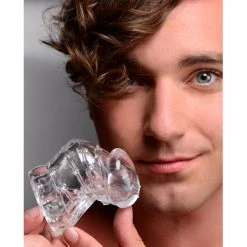 Master Series Detained 2.0 Penis Kooi Van Rubber - Transparant -EasyToys Shop AE974 2