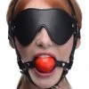 STRICT Kinky Verstelbaar Harnas Met Blinddoek En Ballgag 2 STRICT Kinky Verstelbaar Harnas Met Blinddoek En Ballgag -EasyToys Shop AG696