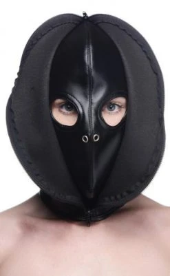 STRICT Bondage Hoofd Masker Met Rits Aan De Voorkant