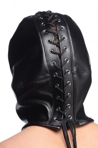 STRICT Bondage Hoofd Masker Met Rits Aan De Voorkant 4 STRICT Bondage Hoofd Masker Met Rits Aan De Voorkant - Afbeelding 2