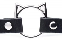 Master Series Kinky Kitty Ring Slim Choker - Zwart -EasyToys Shop AG726 Black 3