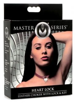 Master Series Heart Lock - Collar Met Sleutels - Rood -EasyToys Shop AG762 Red 4