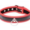 Master Series Opvallende Collar Met O-ring - Zwart/Rood -EasyToys Shop AG783