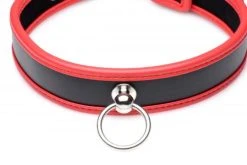 Master Series Opvallende Collar Met O-ring - Zwart/Rood -EasyToys Shop AG783 2