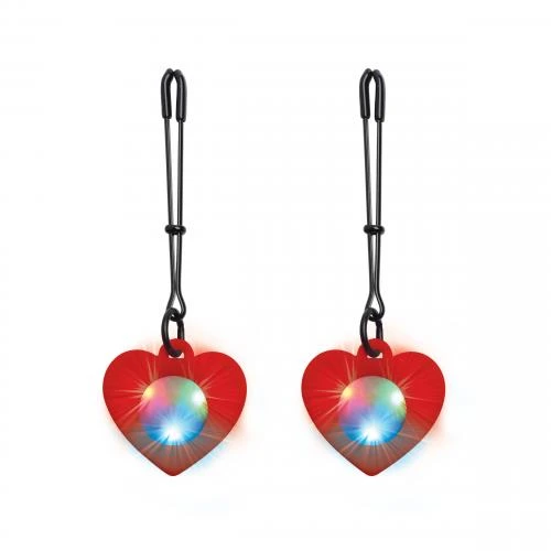 Charmed - Heart Tweezer Tepelklemmen Met LED Verlichting 3 Charmed - Heart Tweezer Tepelklemmen Met LED Verlichting