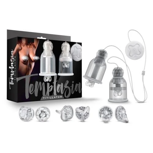Temptasia - Titillator Vibrerende En Roterende Tepelzuigers 8 Temptasia - Titillator Vibrerende En Roterende Tepelzuigers - Afbeelding 6