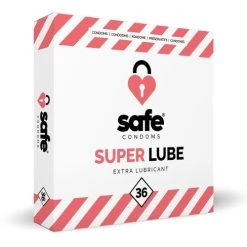 SAFE - Condooms Met Extra Glijmiddel - Superlube - 36 Stuks