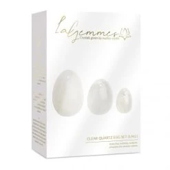 La Gemmes - 3-delige Yoni Egg Set - Bergkristal -EasyToys Shop E29239 2