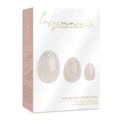 La Gemmes - 3-delige Yoni Egg Set Rose - Rozenkwarts -EasyToys Shop E29240 2