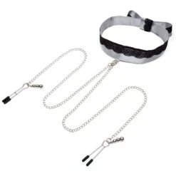 Fifty Shades Of Grey Fifty Shades Of Gray - Satijnen Collar Met Tepelklemmen