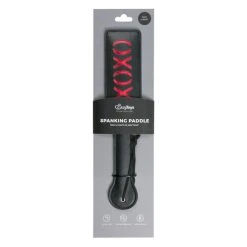 Easytoys Fetish Collection Zwarte Leren Paddle XOXO -EasyToys Shop ET233BLK 2