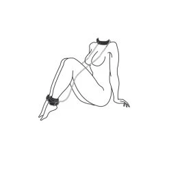 Easytoys Fetish Collection Kunstleren Halsband Met Enkelboeien -EasyToys Shop ET279BLK 2