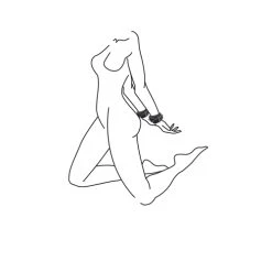 Easytoys Fetish Collection Zwarte Kunstlederen Handboeien -EasyToys Shop ET281BLK 2