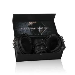 Easytoys Fetish Collection Thigh & Wrist Cuff Set -EasyToys Shop ET384BLK 8