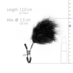 Easytoys Fetish Collection Verstelbare Tepelklemmen Met Veren 8 Easytoys Fetish Collection Verstelbare Tepelklemmen Met Veren -EasyToys Shop ET622SIL 3