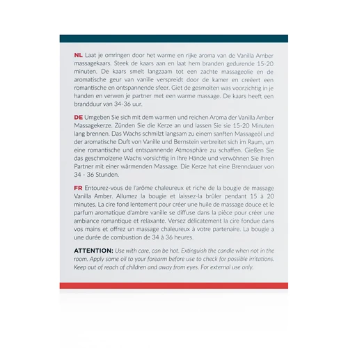 Exotiq Massagekaars Vanille Amber - 200g 7 Exotiq Massagekaars Vanille Amber - 200g - Afbeelding 5