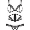 Obsessive Bravelle 3-delige BH Set - Zwart -EasyToys Shop OBS1623
