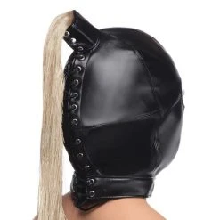 STRICT Ponytail Bondage Hood - Zwart -EasyToys Shop ag963 5