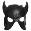 Master Series Dungeon Demon Bondage Masker Met Hoorns - Zwart -EasyToys Shop ah058