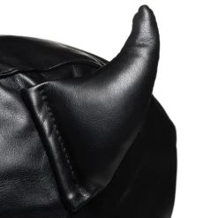 Master Series Dungeon Demon Bondage Masker Met Hoorns - Zwart -EasyToys Shop ah058 4