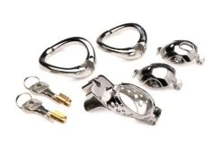 Master Series Entrapment Deluxe Locking Chastity Cage -EasyToys Shop ah060 6
