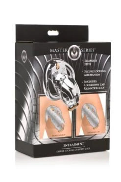 Master Series Entrapment Deluxe Locking Chastity Cage -EasyToys Shop ah060 9