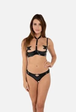 Christine 1/4 Cup Bh Dark Desire - Zwart -EasyToys Shop bsrd lblk 010 s 2