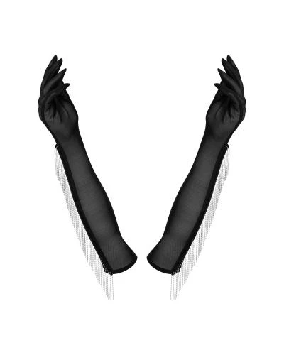 Obsessive Milladis Handschoenen - Zwart 5 Obsessive Milladis Handschoenen - Zwart - Afbeelding 3