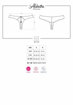 Obsessive Alabastra Kruisloze String - Wit -EasyToys Shop obs8991 3