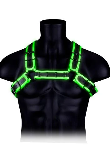 Ouch! Buckle Bulldog Harnas - Glow In The Dark 3 Ouch! Buckle Bulldog Harnas - Glow In The Dark